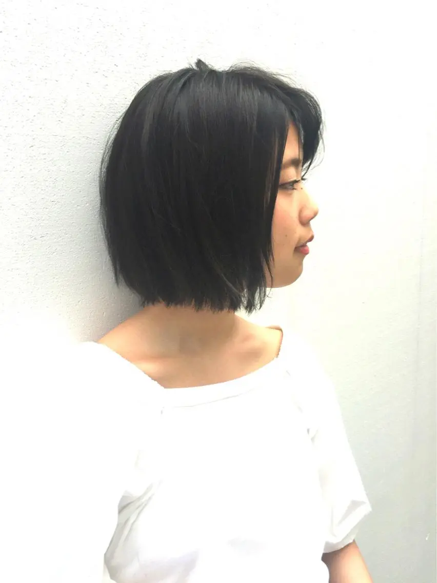 ショート ボブ 外ハネヘア 福地 礼奈のヘアスタイル
