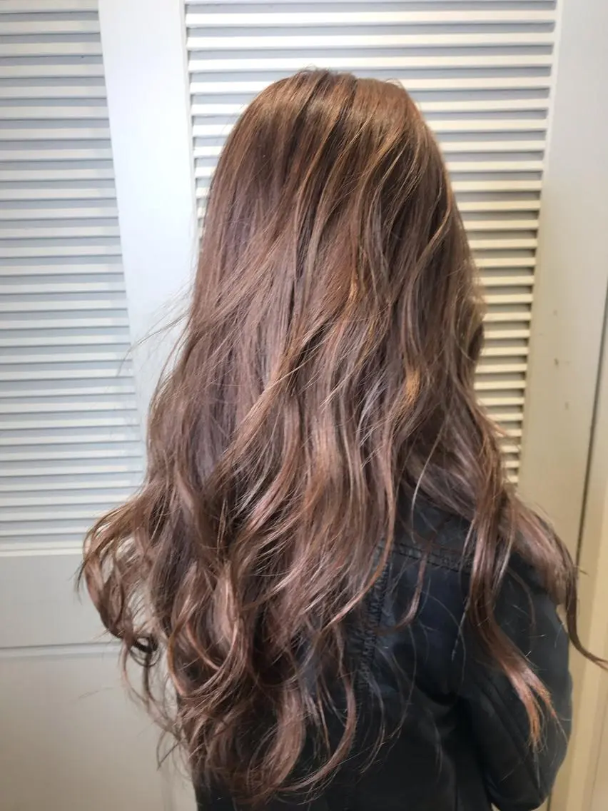 ロング カラー ベージュカラー ダブルカラー イルミナカラー ヘアカラー 色気レイヤー& ショートはお任せ🌟のヘアスタイル