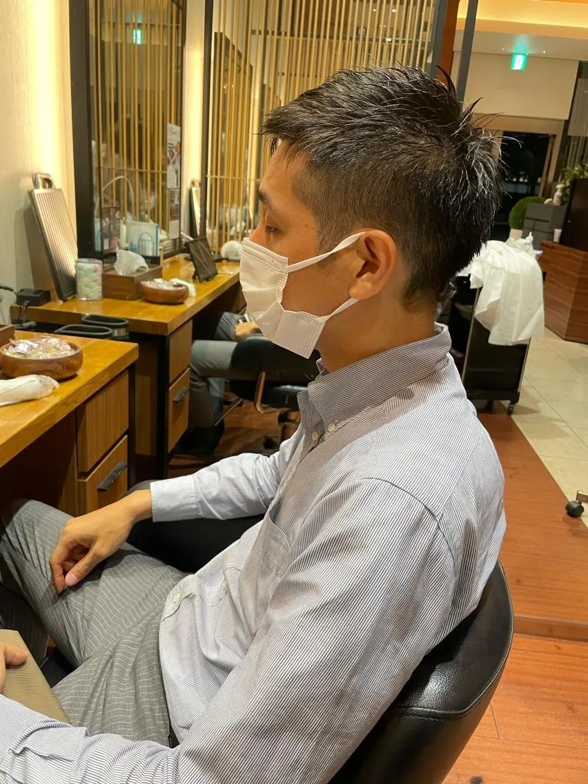 ショート メンズ 髙田 千華 髪質改善ストレートのヘアスタイル