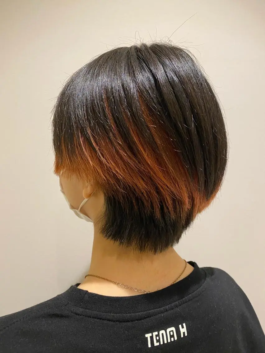 ショート カラー ブリーチ ピンクカラー 艶髪🌿美髪 大塚礼乃【西荻窪】のヘアスタイル