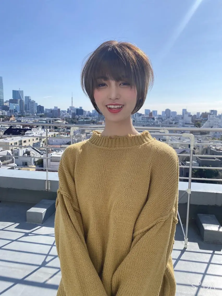 ショート カラー ショートヘア 縮毛矯正×艶髪カラー 髪質改善/三ツ木のヘアスタイル