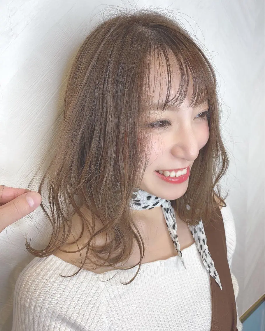 ミディアム カット ヘアカラー トリートメント 🌟モテ髪ショート 🌟店長　津賀涼のヘアスタイル