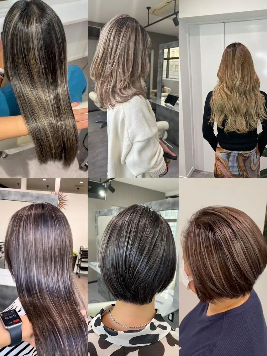 セミロング 3Dハイライト ハイライト Merlyosaka 早川未来のヘアスタイル