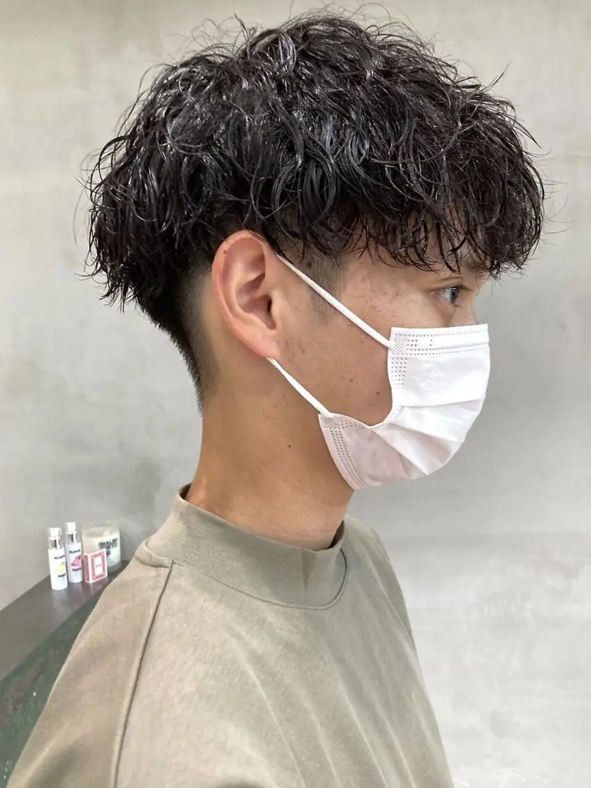 ショート パーマ メンズ メンズパーマ ツイストスパイラルパーマ スパイラルパーマ SENTA✨メンズ パーマ✨fifth栄のヘアスタイル