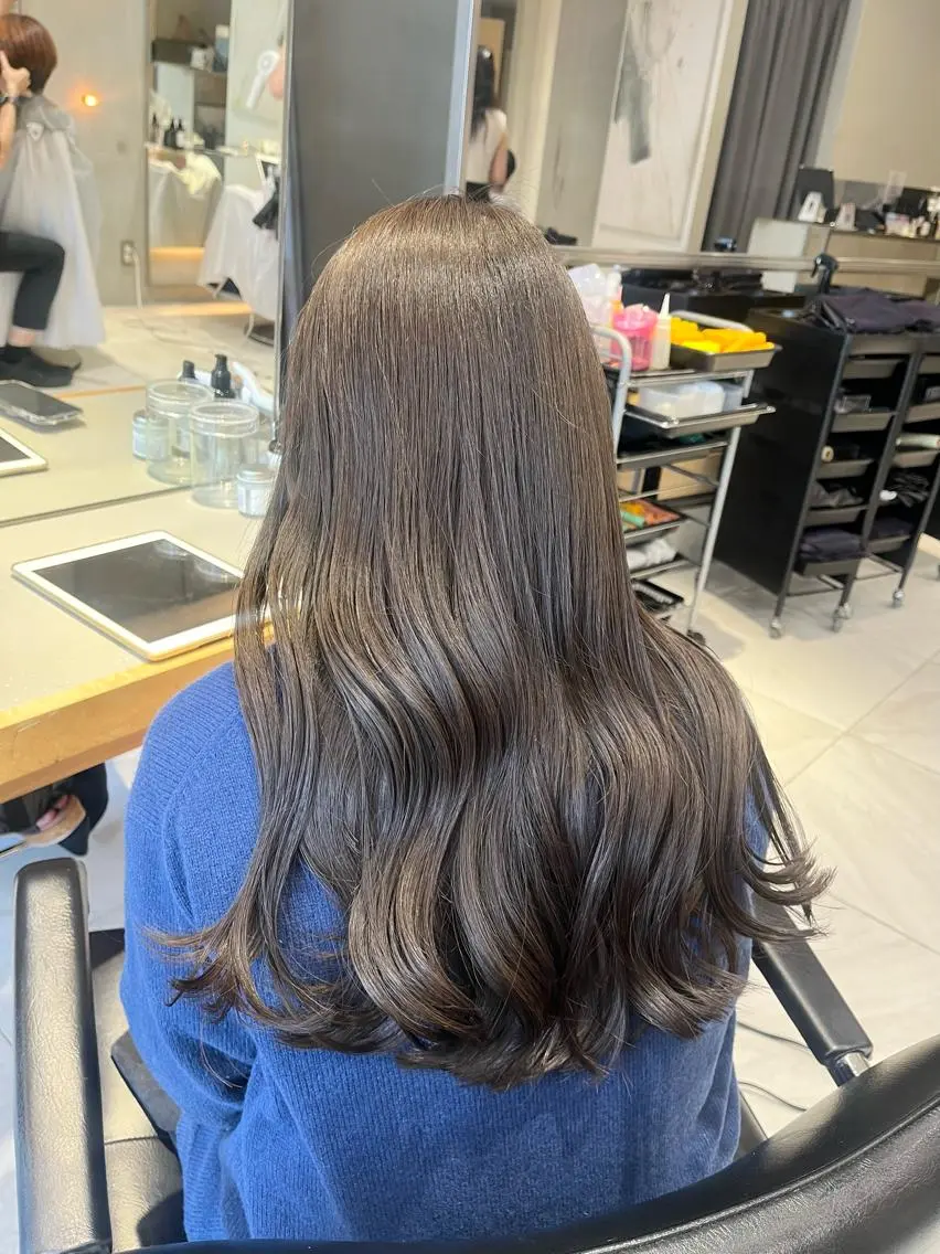 ロング カラー ヘアカラー トリートメント ヘッドスパ ヘアセット 🎀艶モテカラー🎀 彩季のヘアスタイル