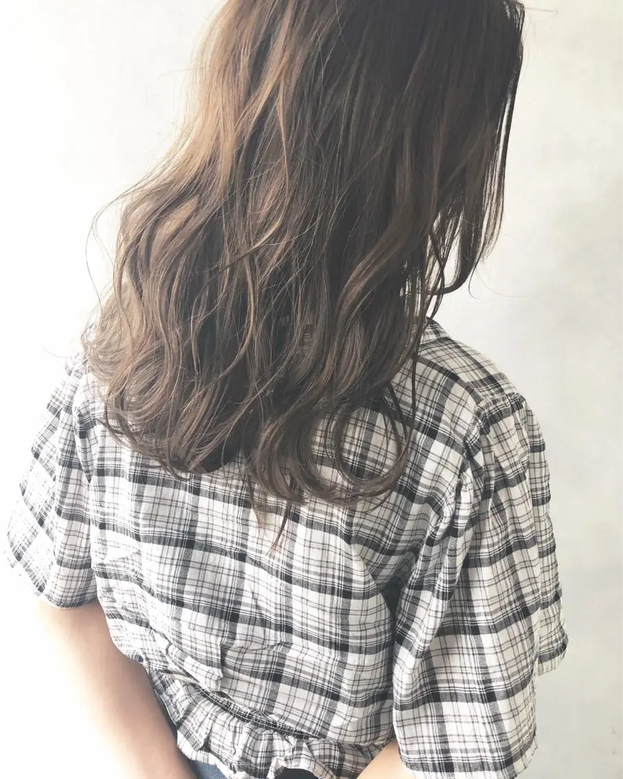 ロング 外国人風カラー ハイライト 小澤大輔 YOLO hairのヘアスタイル
