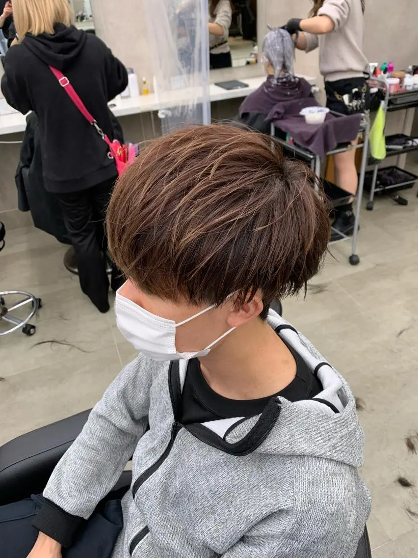 ショート カラー パーマ メンズ メンズパーマ特化 TAIGAのヘアスタイル
