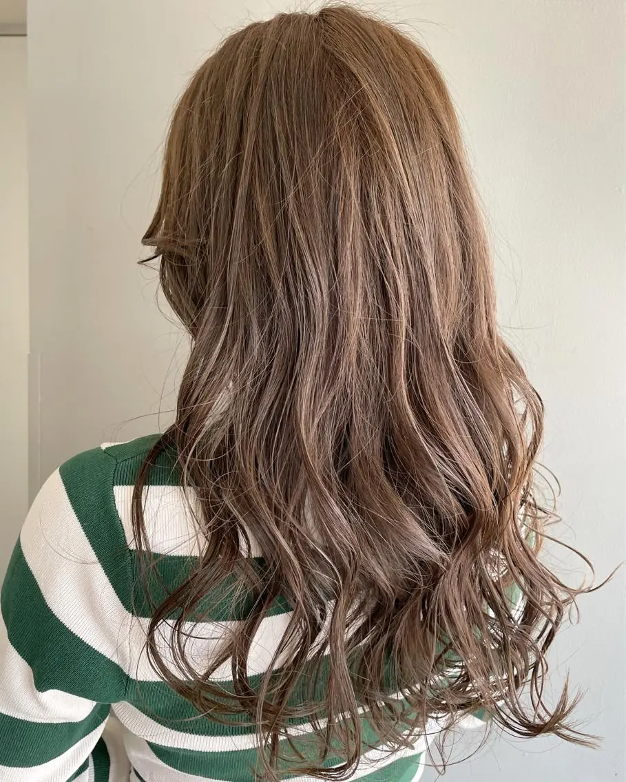 ロング カラー ヘアカラー 心斎橋韓国ボブ 好原良真のヘアスタイル