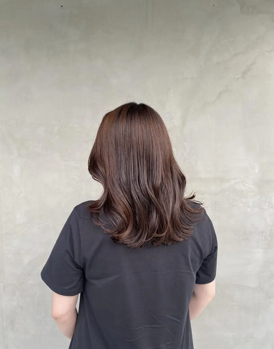ミディアム カット ヘアカラー 韓国風hair💕 Kanonのヘアスタイル