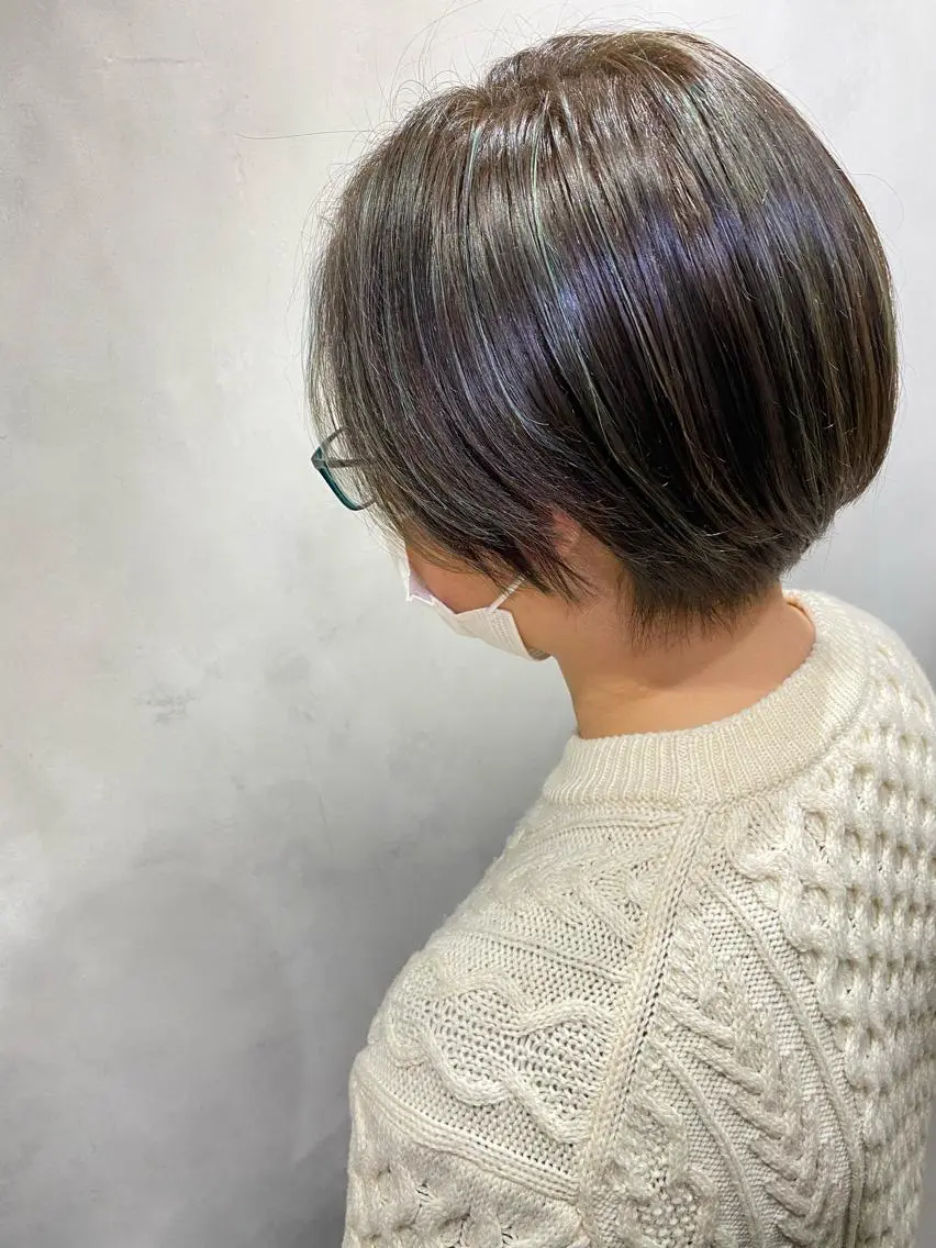 ショート カラー 吹田 駿 髪質改善縮毛矯正のヘアスタイル