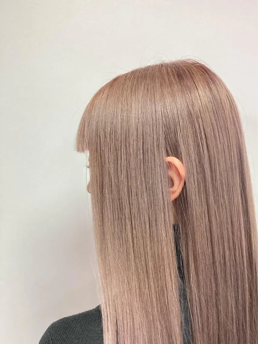 ロング カラー 前田 雄のヘアスタイル