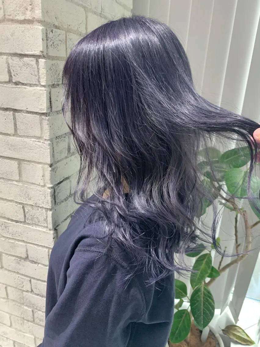 ロング カラー パーマ ヘアアレンジ ネイル アディクシーカラー ブリーチ ケアブリーチ グレージュ ラベンダーカラー ヘアカラー トリートメント 縮毛矯正/美髪 髪質改善/石田幸輔のヘアスタイル