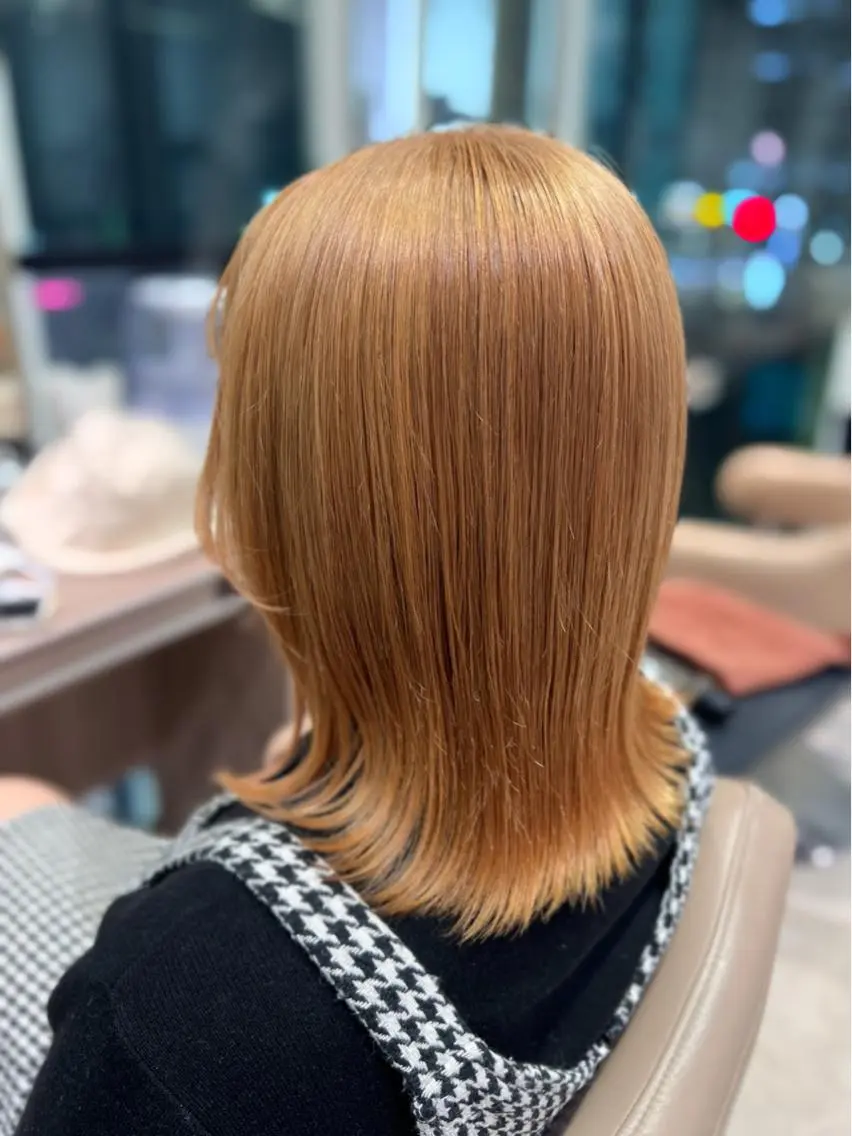 セミロング カラー 銀座/カラー 🎀momo🎀のヘアスタイル
