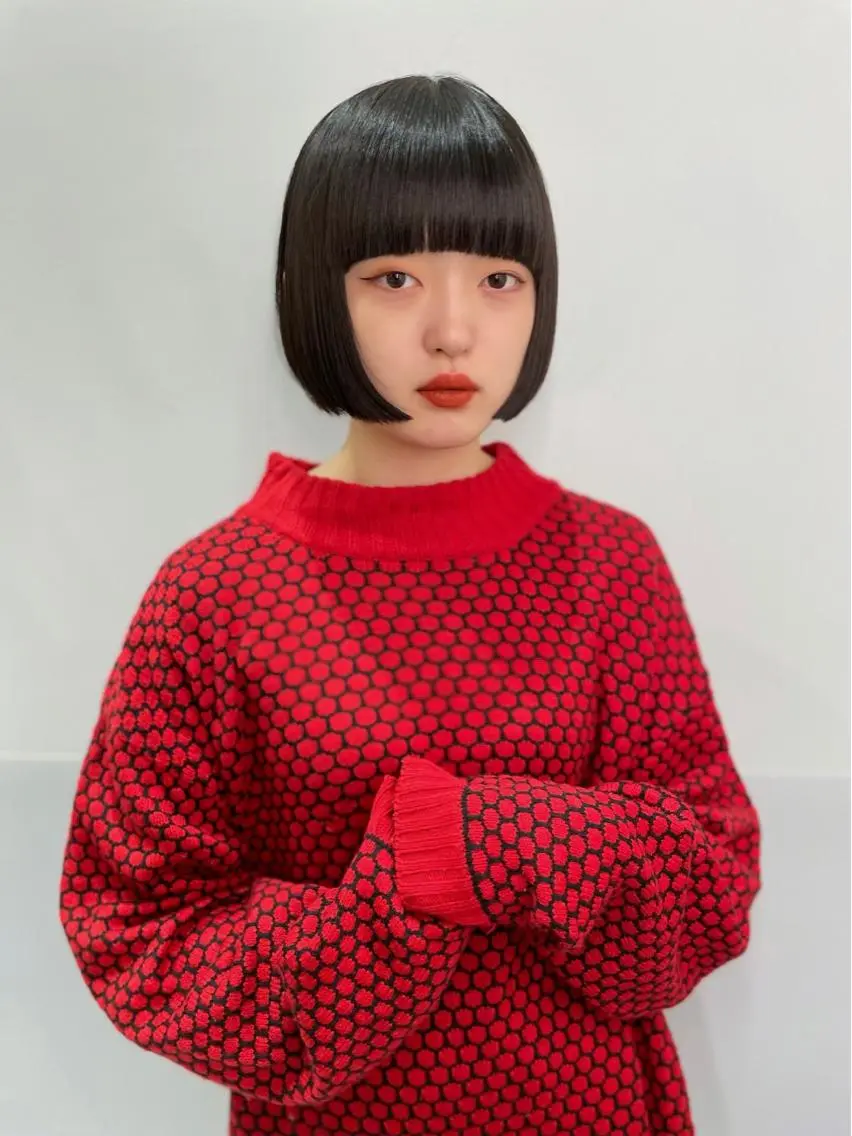 ショート カラー ブリーチ🫴 ボブ✍️レイヤーのヘアスタイル