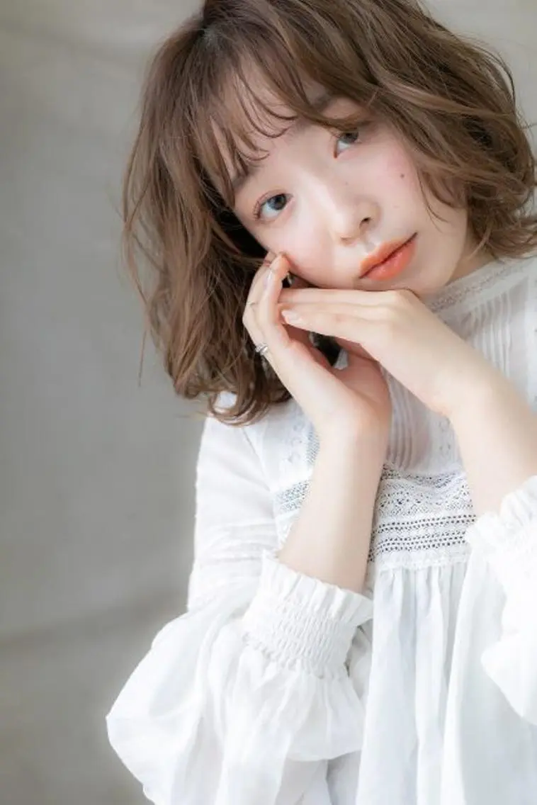 セミロング カラー パーマ ヘアサロンM 大宮店 レイヤーカット　寺口のヘアスタイル