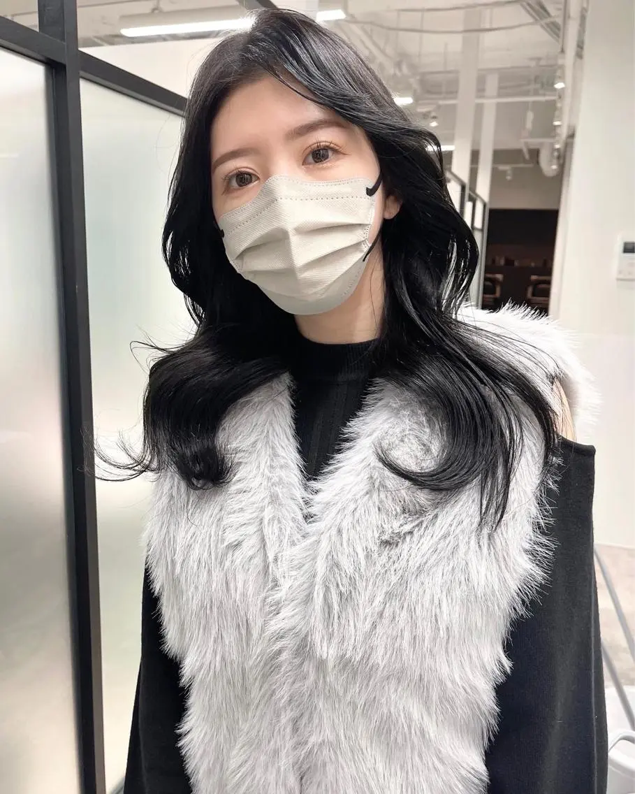 ロング 韓国風ヘア レイヤーカット カット ヘアカラー トリートメント 韓国レイヤーカット 髪質改善▫️水野有真のヘアスタイル