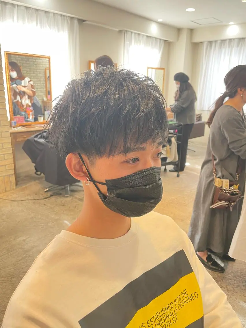 ショート メンズ ヘアセット 髪質改善特化 🫧松野力也のヘアスタイル