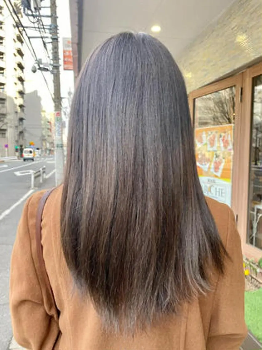 ロング 髪質改善/艶カラー ⚡️コメス/錦糸町のヘアスタイル