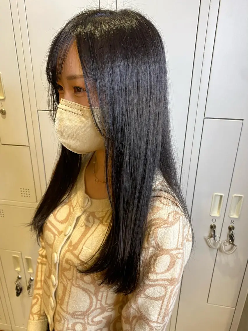 ロング カラー 💛ブリーチカラー /ブリーチ縮毛💛のヘアスタイル