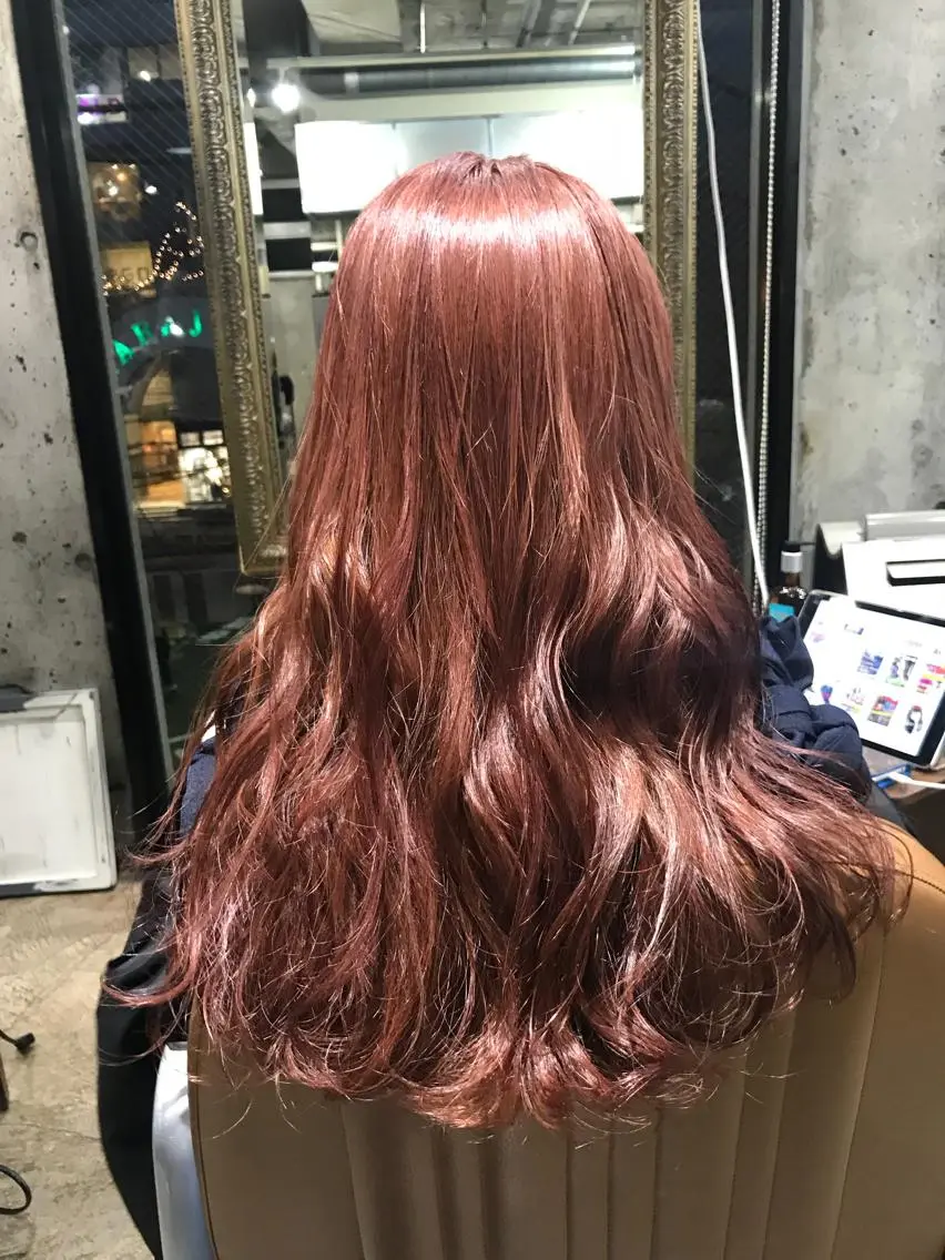 セミロング カラー パーマ ヘアアレンジ メンズ キッズ ネイル マツエク・マツパ ピンクカラー カラーマツエク ピンク サロンドミルク 渋谷高比良のヘアスタイル