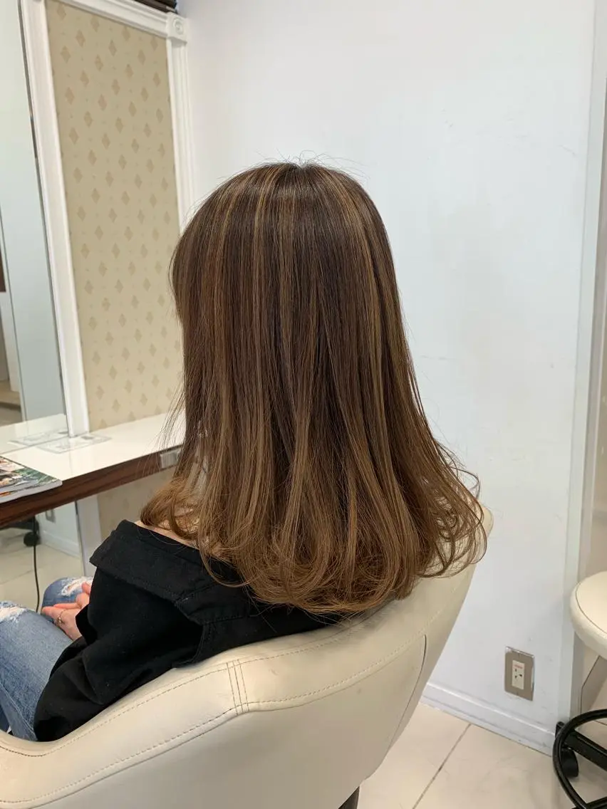 ロング カラー miiro 長津田 髪質改善 フジムラのヘアスタイル