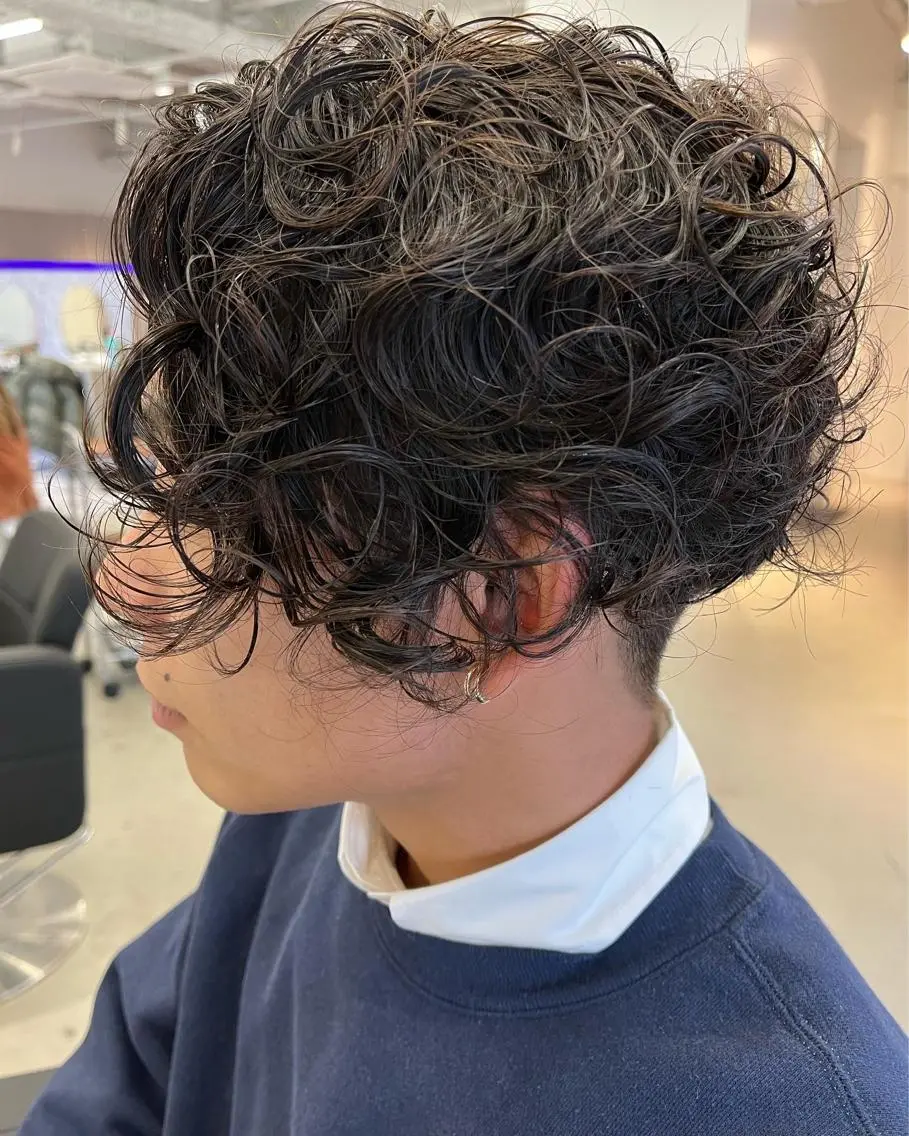 パーマ メンズ カット パーマ トリートメント 【代表】 辻龍樹のヘアスタイル