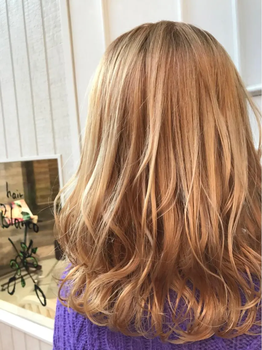 ミディアム カラー ブロンド イエローカラー 🫟Blanco🫟 Color&Careのヘアスタイル
