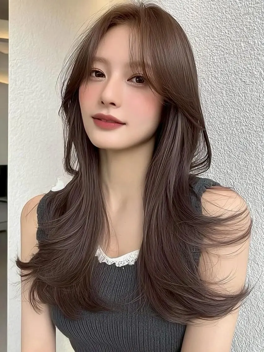 セミロング カラー カット ヘアカラー FOCUS JAPANのヘアスタイル