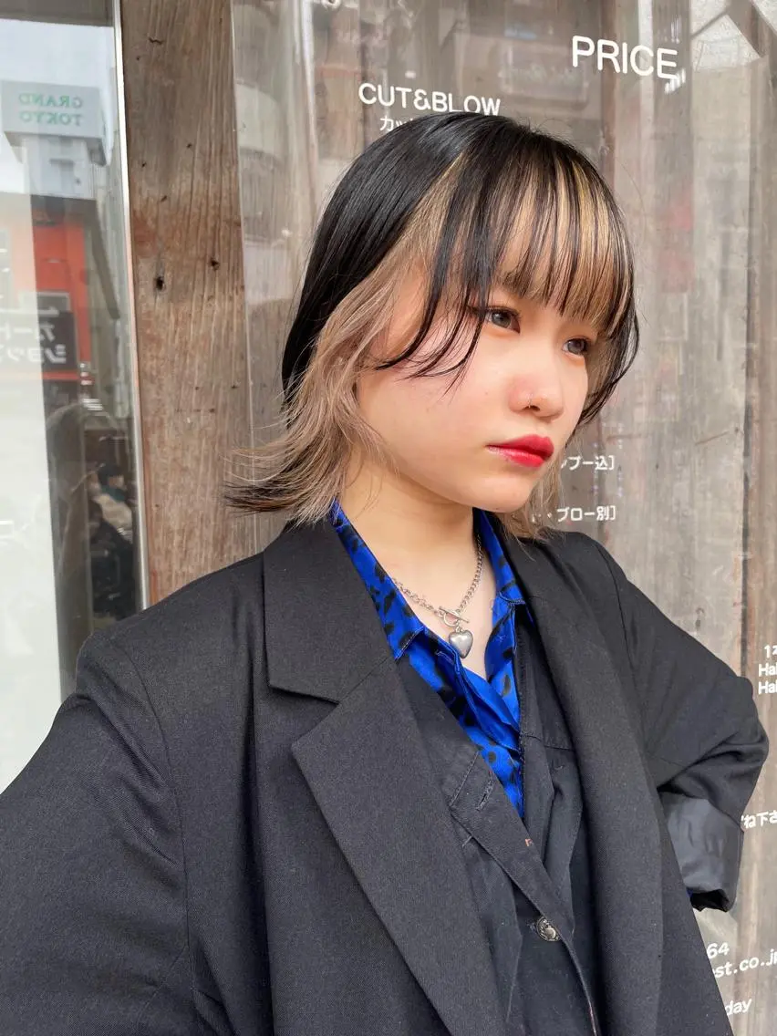 ショート カラー インナーカラー risa 。のヘアスタイル