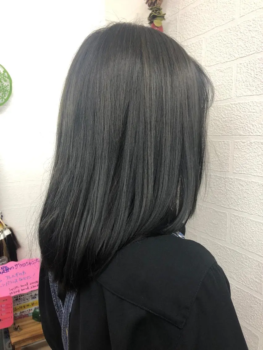 ミディアム カラー 髪質改善⭐️透明感 カラーノグチショウタのヘアスタイル