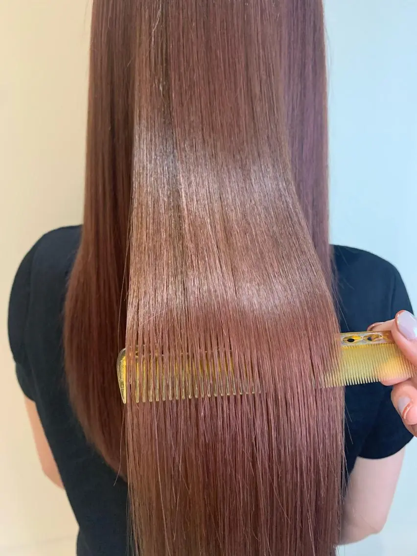 ロング トリートメント 酸熱トリートメント layer cut 前田ヒロコのヘアスタイル