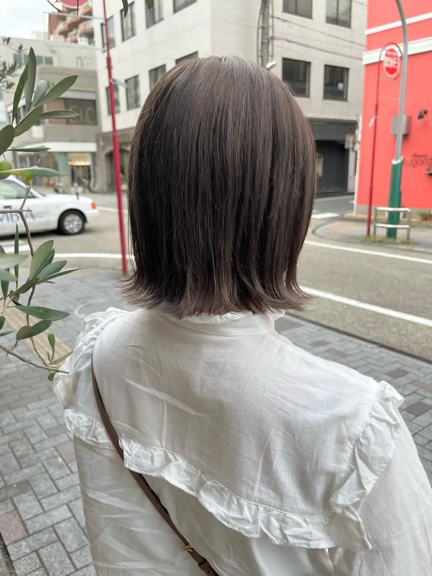 ミディアム カラー ヘアアレンジ 溝口 ひなこのマツエク・マツパデザイン