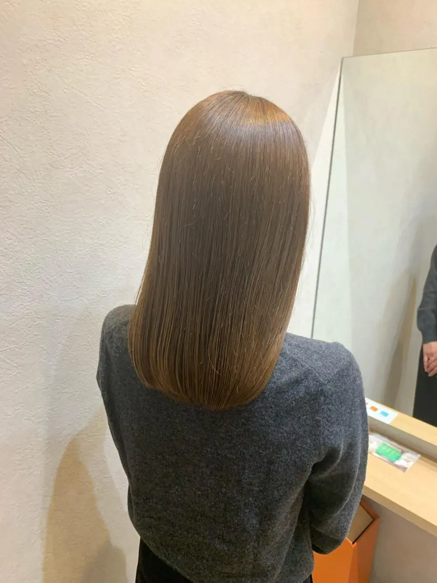 ロング 縮毛矯正 newiネウィ _naoのヘアスタイル