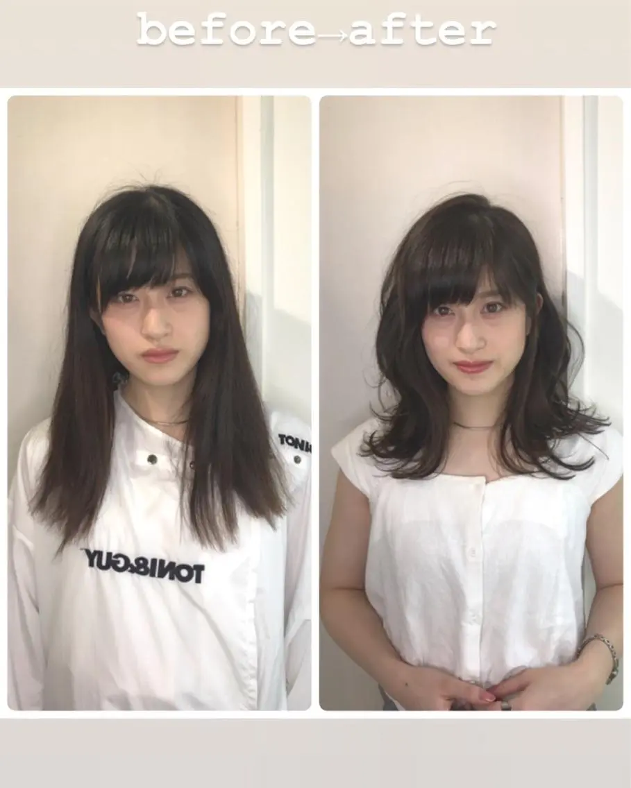 ミディアム カラー ミディアムパーマ アッシュ アッシュグレー アッシュグレージュ ベージュカラー 寺山 佳貴のヘアスタイル