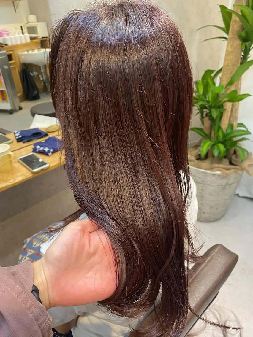 セミロング カラー ヘアカラー トリートメント 似合う髪型見つけます AYAKAのヘアスタイル