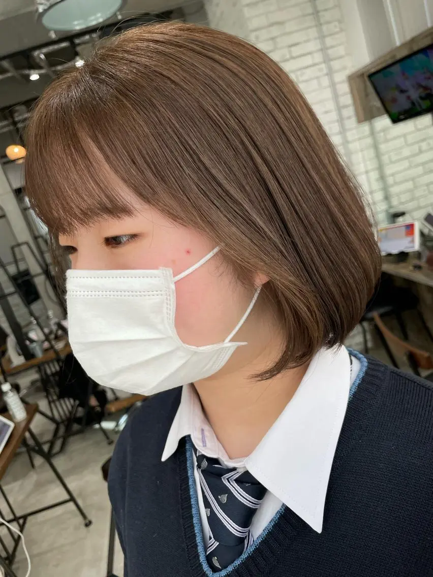 ミディアム カラー カット ヘアカラー トリートメント カウンセリング重視 🌿‬Tsuyukiのヘアスタイル