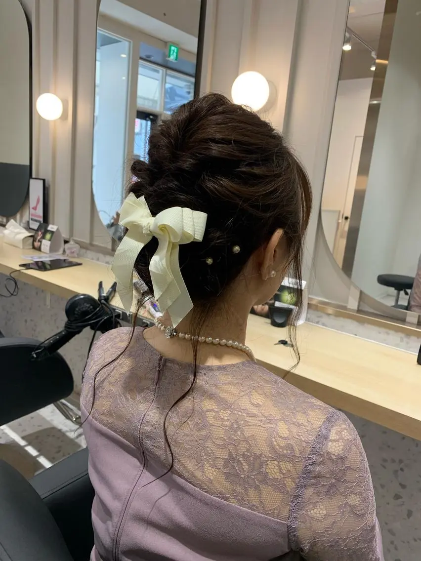ヘアアレンジ ヘアセット 🥀韓国ヘア🥀 宮津真菜のヘアスタイル