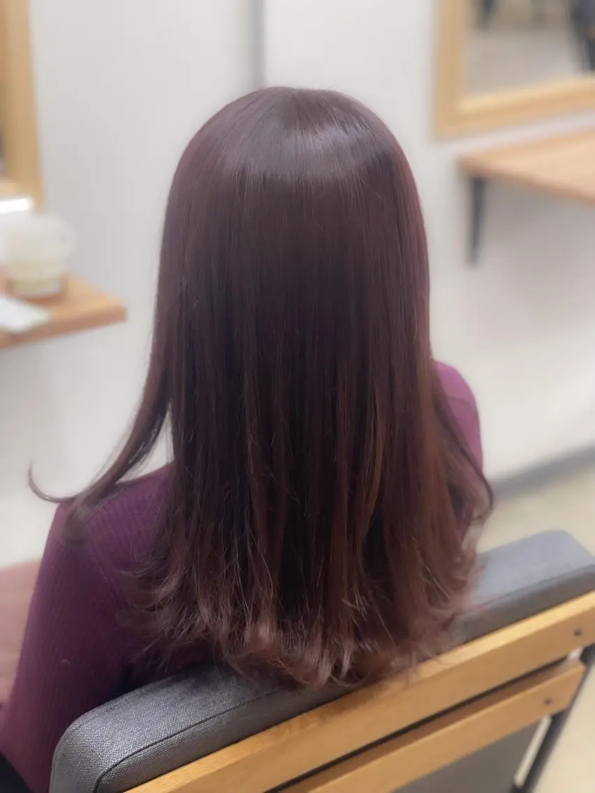 セミロング カット ヘアカラー トリートメント THE DAY 木村　敏之のヘアスタイル