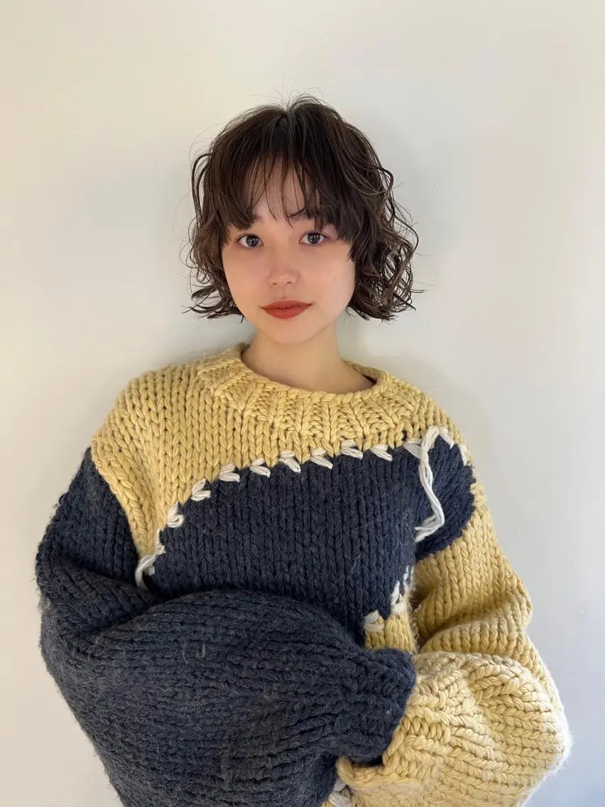 ショート パーマ ボブ 丹治 一輝ボブ/ショートのヘアスタイル