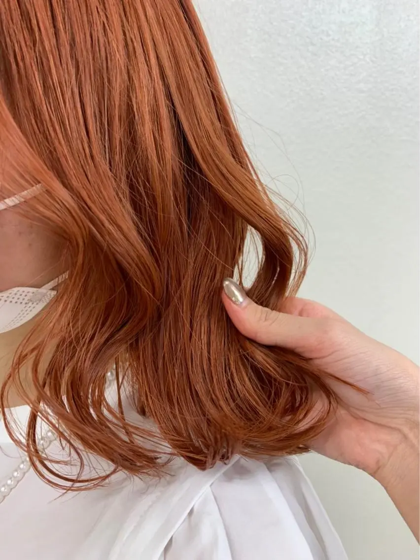 ミディアム カラー ヘアアレンジ 💕上野美容師☁ ブリーチ💖サワのヘアスタイル