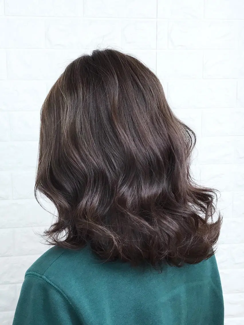 ミディアム カラー 髪質改善縮毛矯正 美容師✂️山崎竜二のヘアスタイル