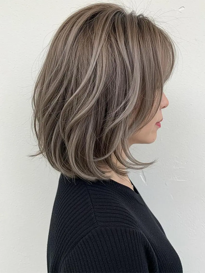 カラー バレイヤージュ ブリーチ ケアブリーチ ダブルカラー イヤリングカラー Ｈelena きらのヘアスタイル