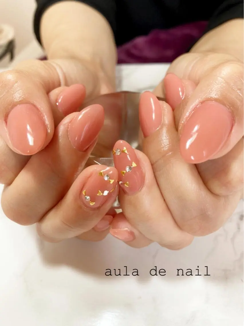 ネイル アートネイル リボン ハンドネイル auladenail アウラデネイルのネイルデザイン