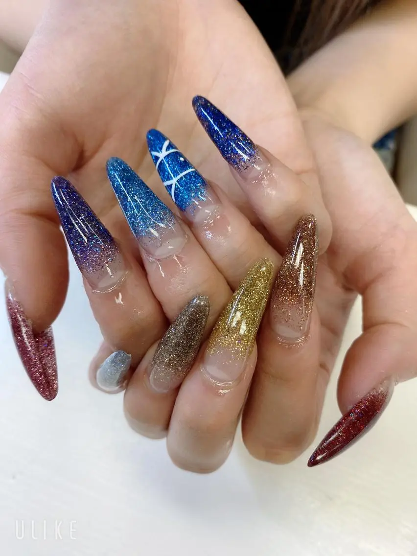ロング JNA認定講師🌸 RIEのネイルデザイン