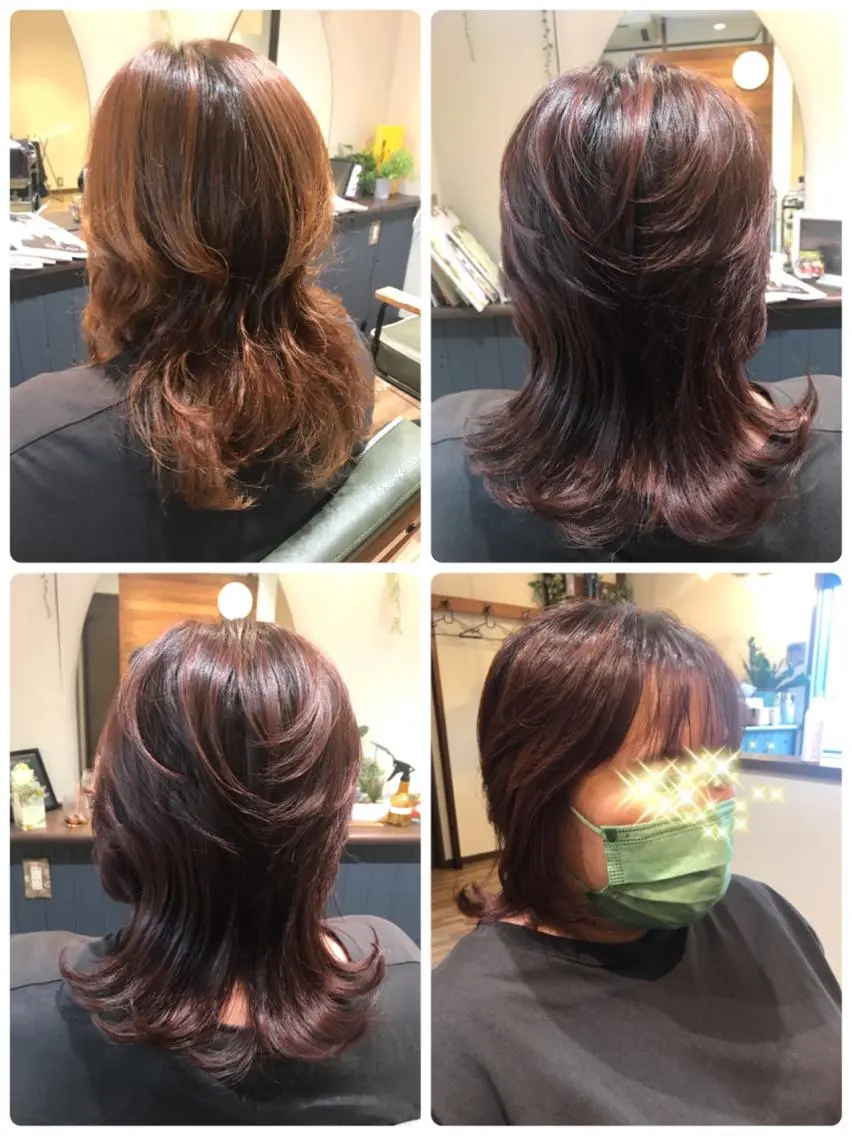 ミディアム カラー Ray hair 春日部のヘアスタイル