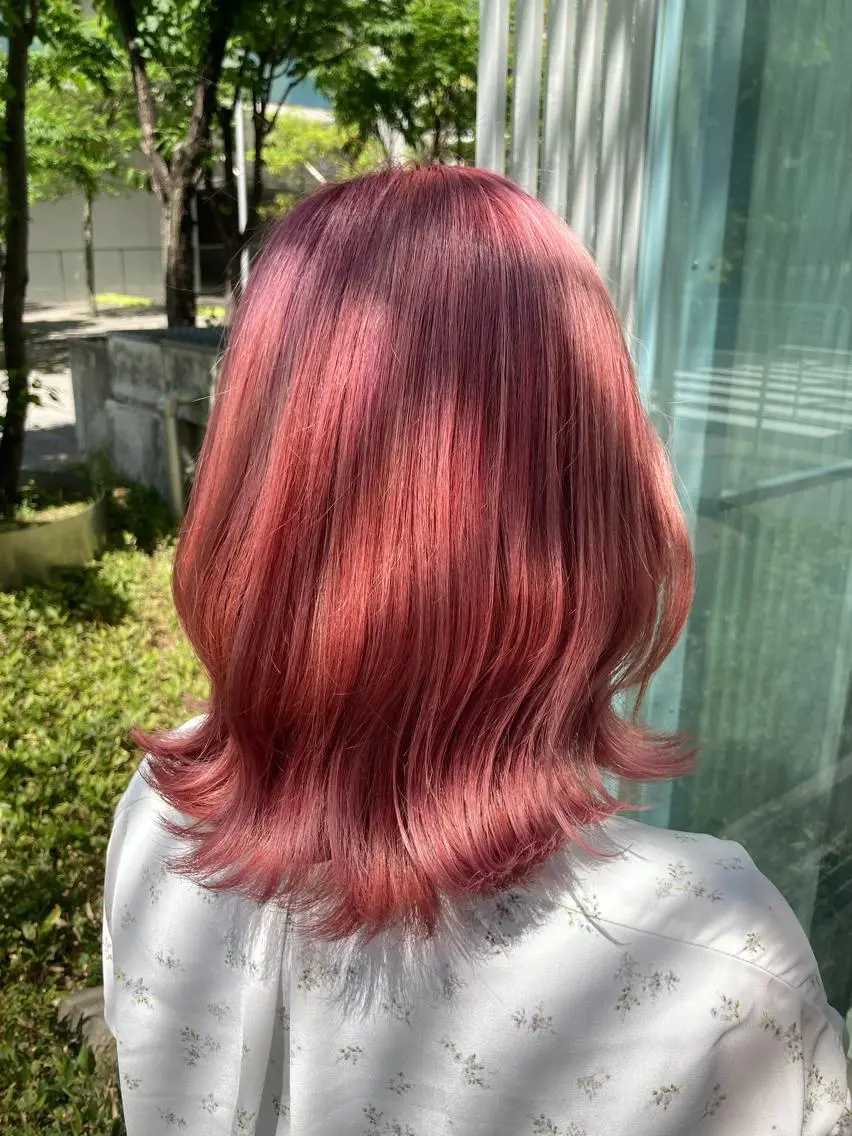 ミディアム カラー ピンクカラー 🌟東銀座マンツーマ ン🌟タカナシのヘアスタイル