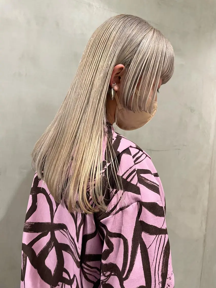 セミロング カラー カット ヘアカラー トリートメント 優作 〜圧倒的信頼〜のヘアスタイル