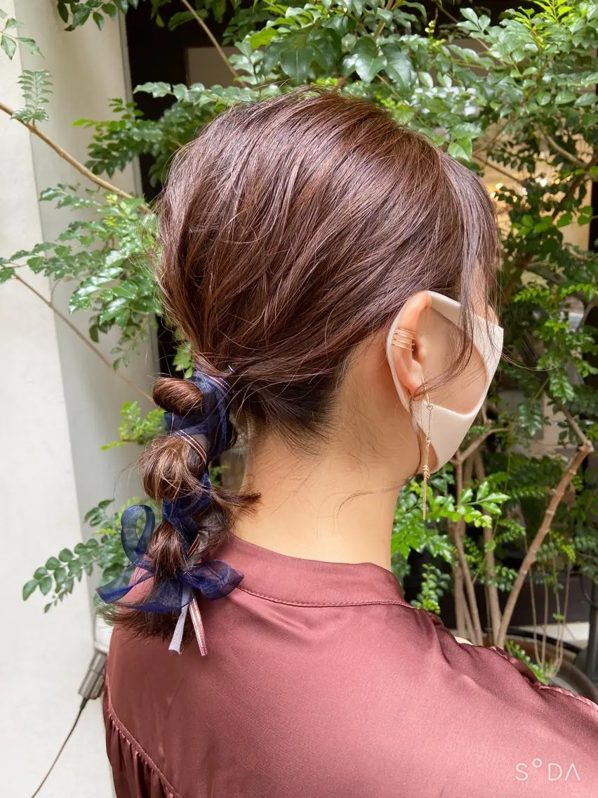 ミディアム 早稲田 千尋のヘアスタイル