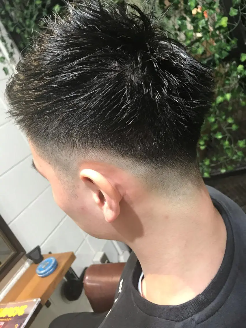 ショート カラー パーマ ヘアアレンジ メンズ キッズ フェードカット Forest. -髪質改善-のヘアスタイル