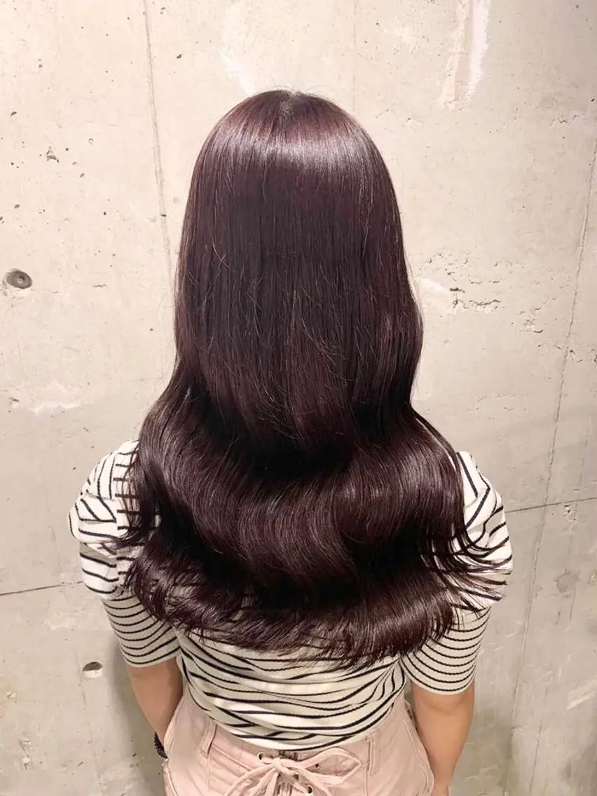 セミロング カラー ラベンダーカラー ピンクカラー ピンクラベンダー ベージュカラー💖 やすひろのヘアスタイル